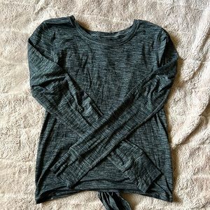 Lululemon open back long sleeve top